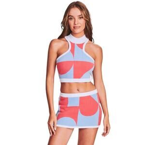 SER.O.YA The Gretchen Color Block Mini Skirt NWT Size Small